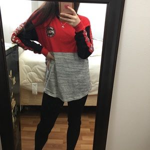 A Red Pink Sparkly Sweater